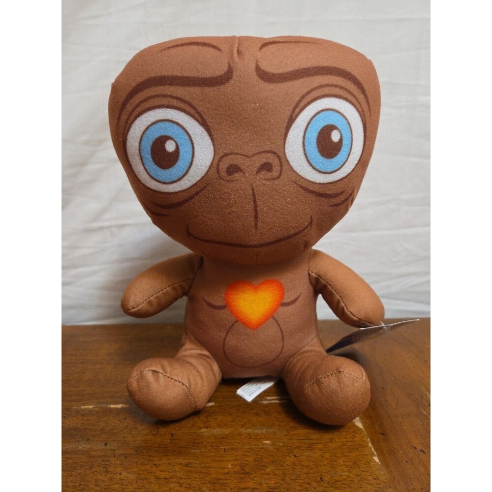 E.T. With Heart Extra Terrestrial Plush 9"  Toy Factory Stuffed Doll New NWT